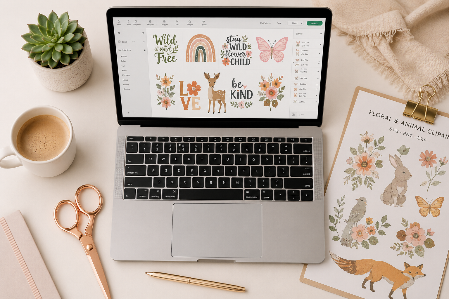 Digital designer creating SVG files